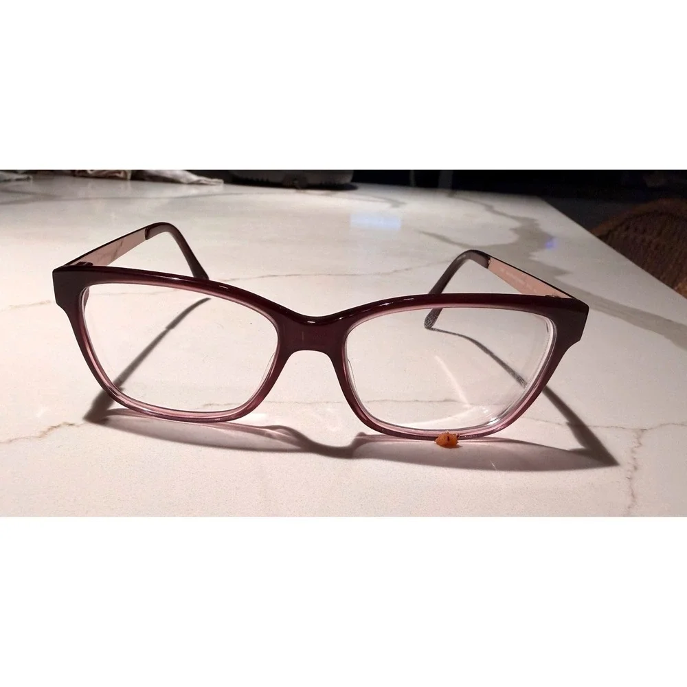 Draper James Womens Merlot Gradient Eyeglasses DJ5021 53-15-140 Purple Floral